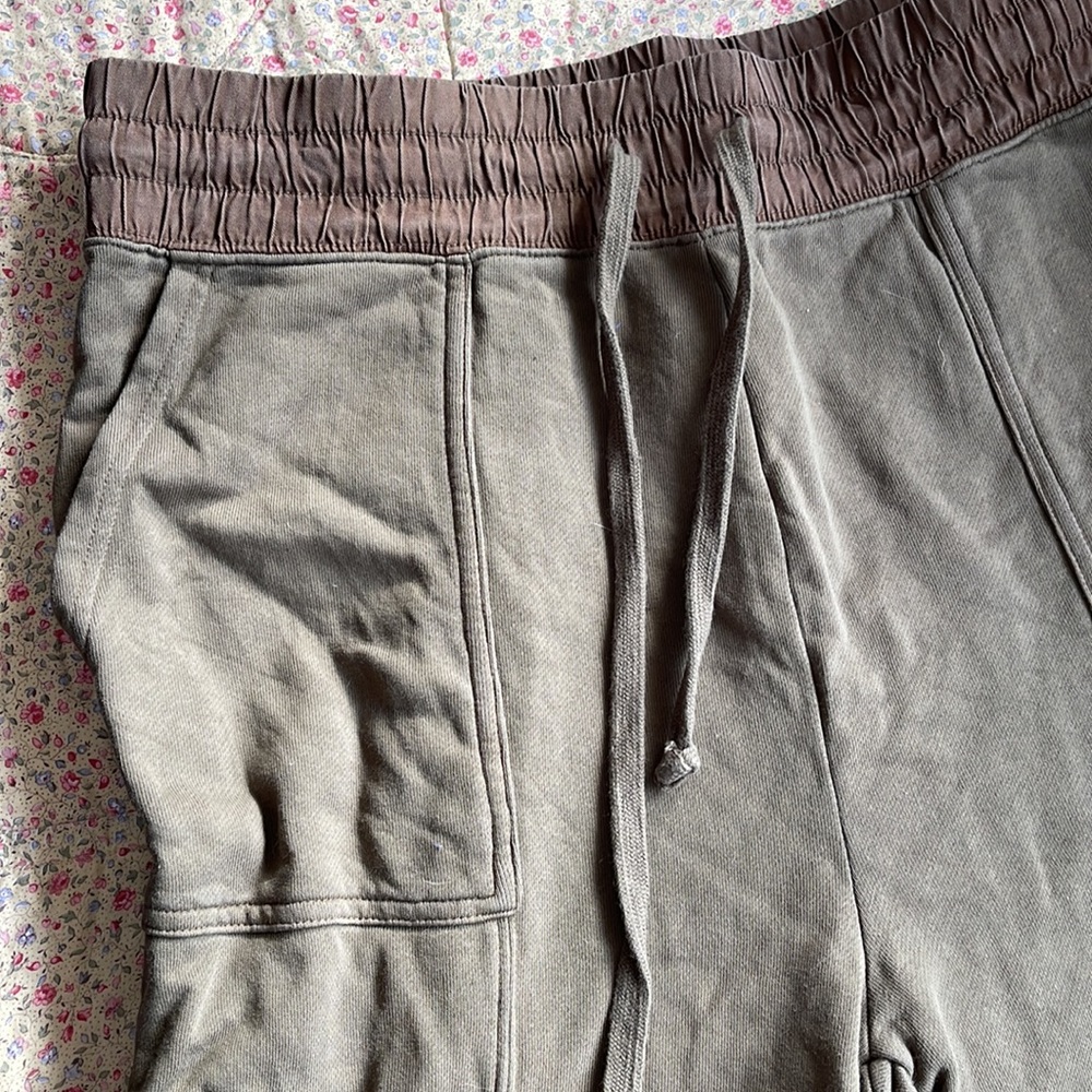 Fabletics Army Green Joggers Size L - image 2